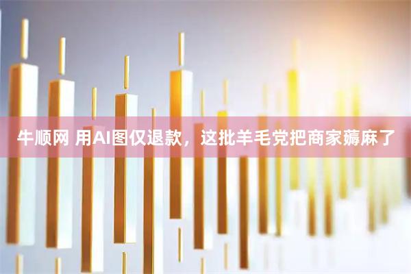 牛顺网 用AI图仅退款，这批羊毛党把商家薅麻了
