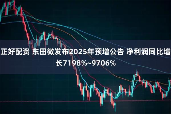 正好配资 东田微发布2025年预增公告 净利润同比增长7198%~9706%